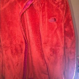 Coral fuzzy north face